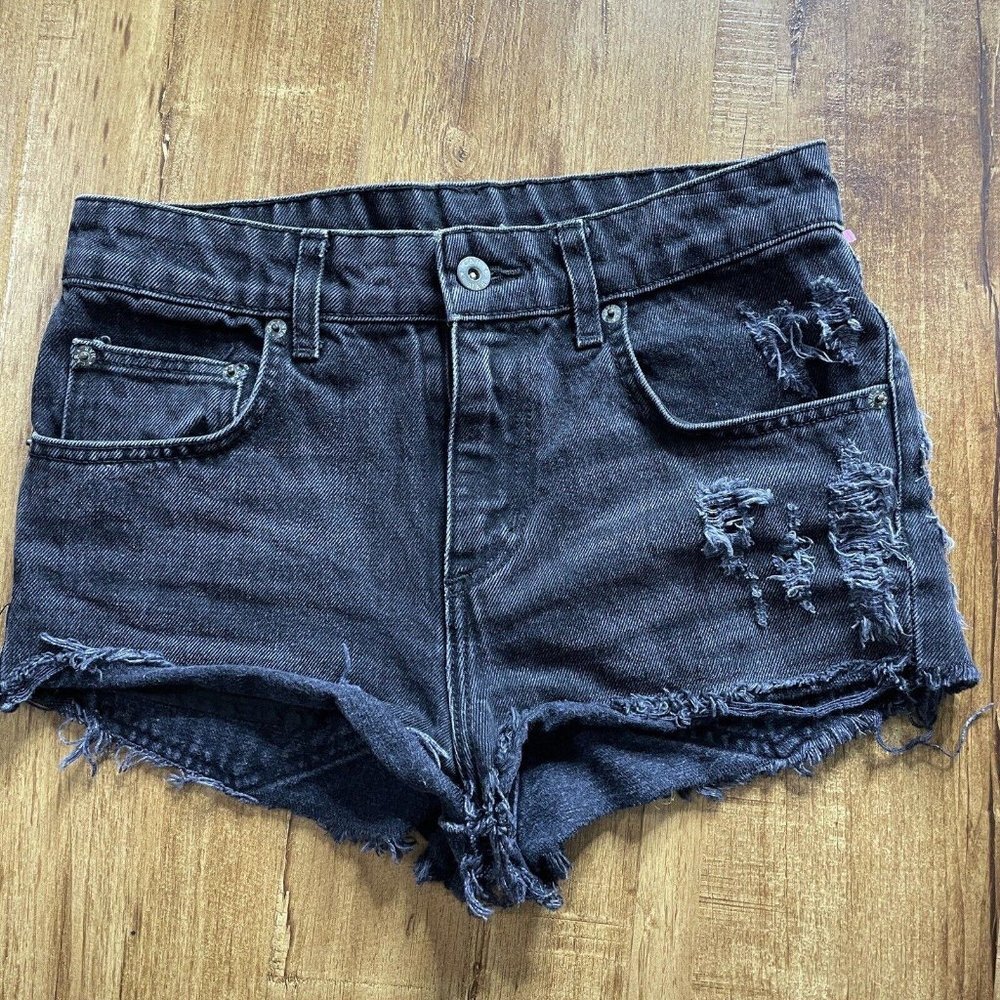 Womens Carmar Black denim shoets size 24